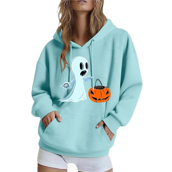 Elvqul Womens Casual Hoodies Shirts Hooded Graphic Hooded Winter Hoodies for Women Long Sleeve
