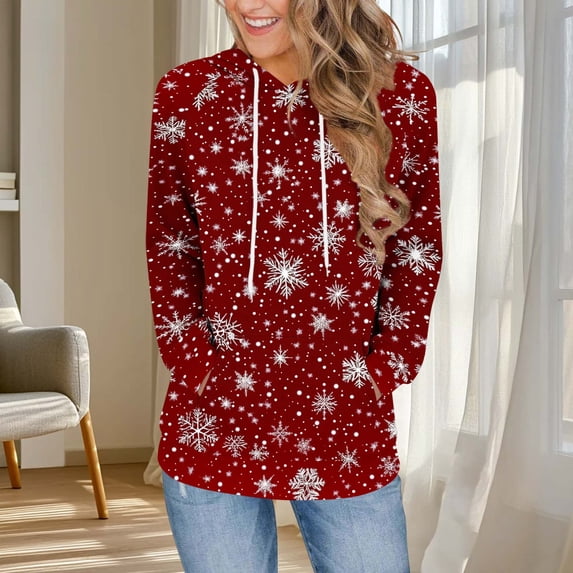 Elvqul Womens Christmas Hoodies