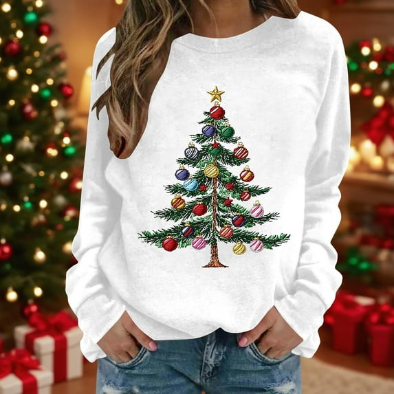 Elvqul Womens Christmas Sweatshirts