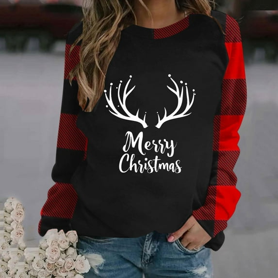 Elvqul Womens Christmas Sweatshirts