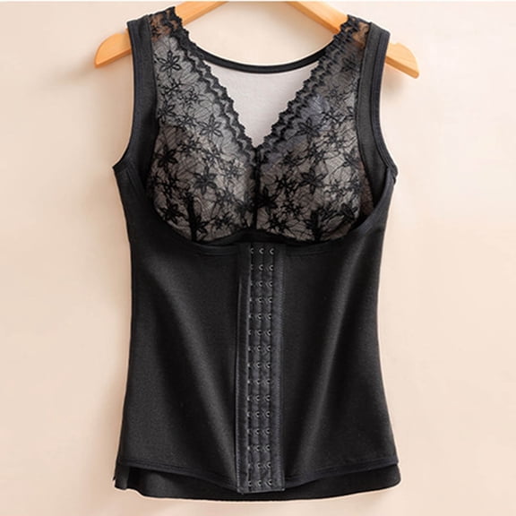 Elvqul Womens Fleece Shirts Tops Thermal Underwear Pullover Black Tank Tops Basic Solid Shirts for Women