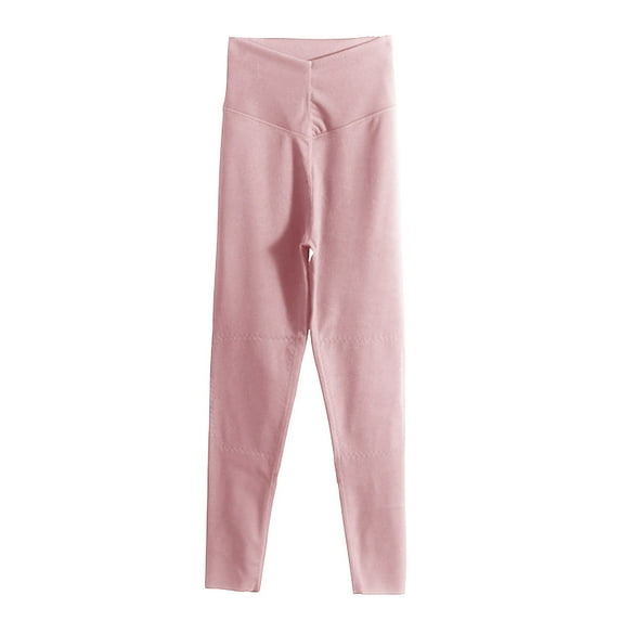 Elvqul Womens Khaki Pants Plus Size Pink Sweatpants for Women Clearance Stretch Loose High Waisted Pants