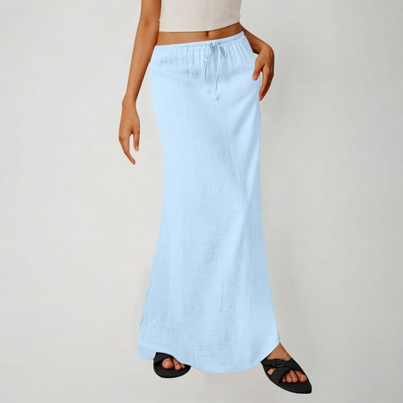 Elvqul Womens Light Blue Skirts