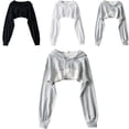 thumbnail image 1 of Elvqul Womens Long Sleeve Shirts Pullover Sweatshirts Crop Crewneck Plus Size Tops for Women, 1 of 5