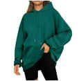 thumbnail image 1 of Elvqul Womens Plus Size Hoodies Long Sleeve Hooded Hoodie Casual with Pocket Trendy Sweatshirt for Women Loose, 1 of 9