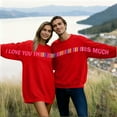 thumbnail image 1 of Elvqul Womens Pullover Sweatshirts Holiday Shirts Crewneck Casual Valentines Graphic Sweatshirts for Women and Men Unisex, 1 of 8