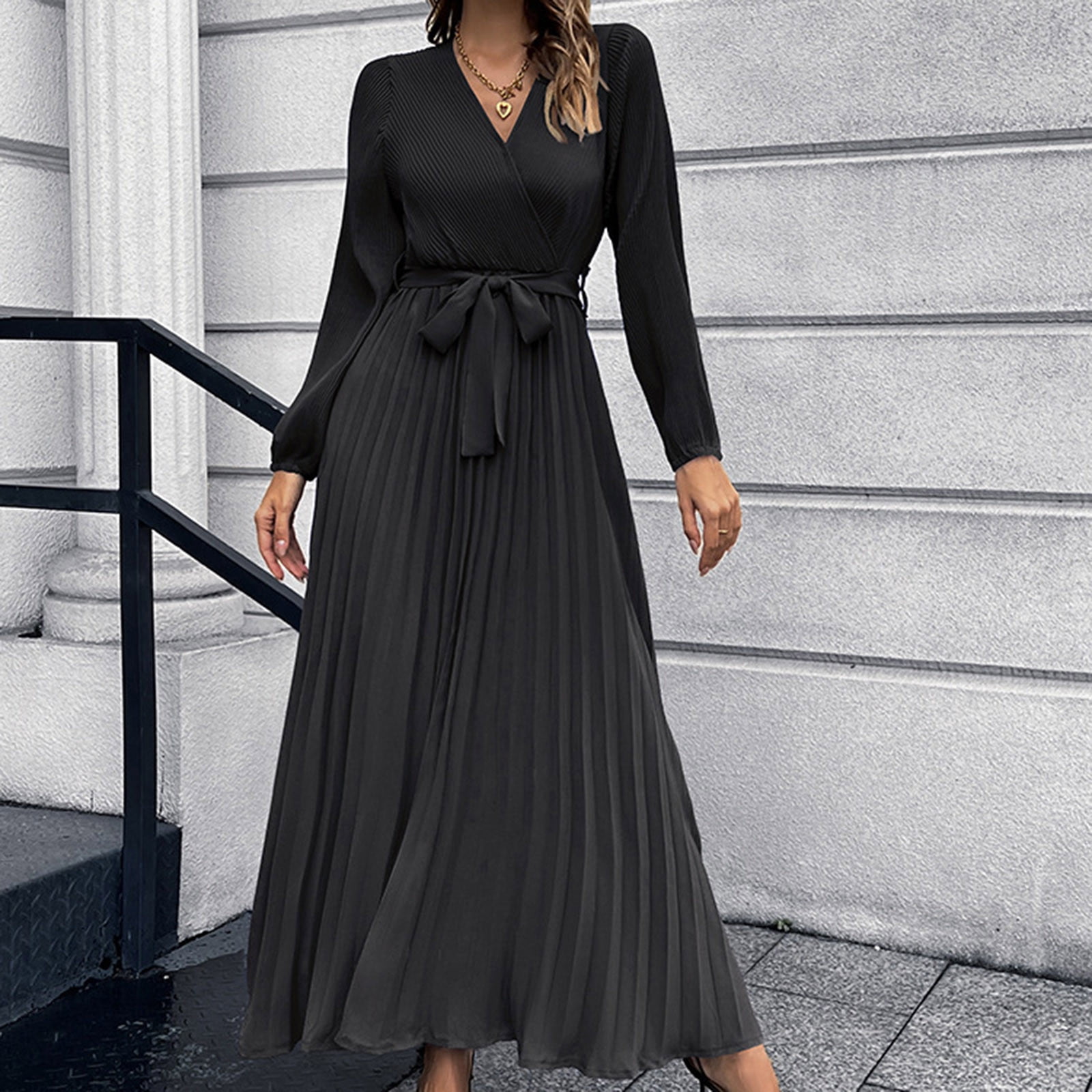long white flowy dress Wedtrend Women Simple Maxi Ruffled Chiffon Corset High School Party Dress with Slit, White / US22W Chocolate Brown Bridesmaid Dress CL60 Color:Black-Gold and a halter top