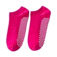 thumbnail image 1 of Elvqul Womens Socks Low Cut No Show Solid Non Slip Yoga Breathable Hot Pink Cotton Sock for Women, 1 of 1