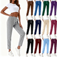 thumbnail image 1 of Elvqul Womens Sweatpants Elastic Waisted with Pockets Plain Pants for Women, 1 of 7