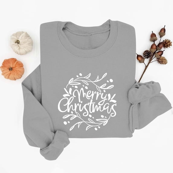 Elvqul Womens Sweatshirts Crewneck Ugly Shirts Christmas Retro Holiday Sweatshirts for Women