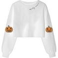 thumbnail image 1 of Elvqul Womens Sweatshirts Pullover Halloween Winter Halloween Crewneck Fall Long Sleeve Sweatshirts for Ladies, 1 of 2