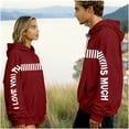thumbnail image 1 of Elvqul Womens Sweatshirts with Hood Holiday Shirts Pullover Casual Valentines Sweatshirts for Women Long Sleeve, 1 of 8