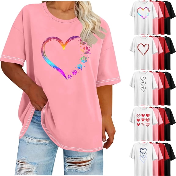 Elvqul Womens Tops Dressy Gold V-Neck Womens Plus Size Blouses Loose Lace Solid Short Sleeve Tops