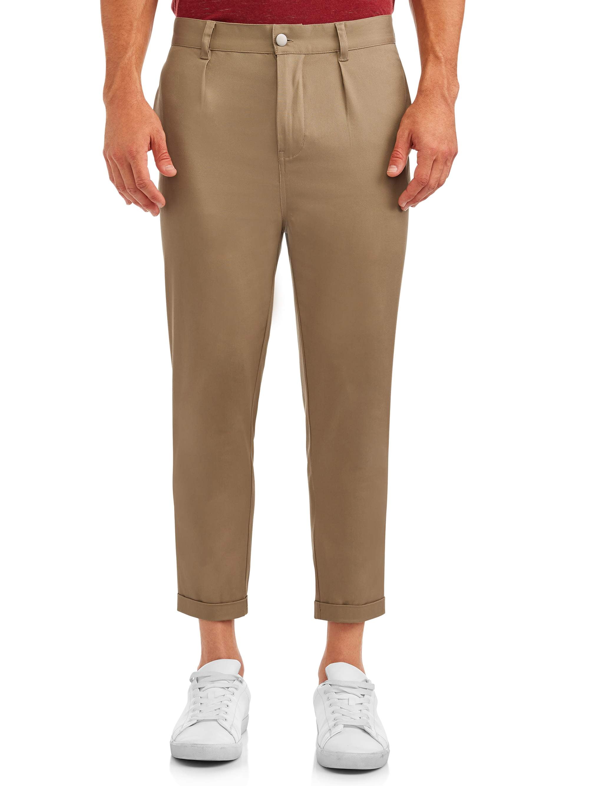 Kenzo Tapered Cropped Fit Stretch Cotton Chino Pants men - Glamood Outlet