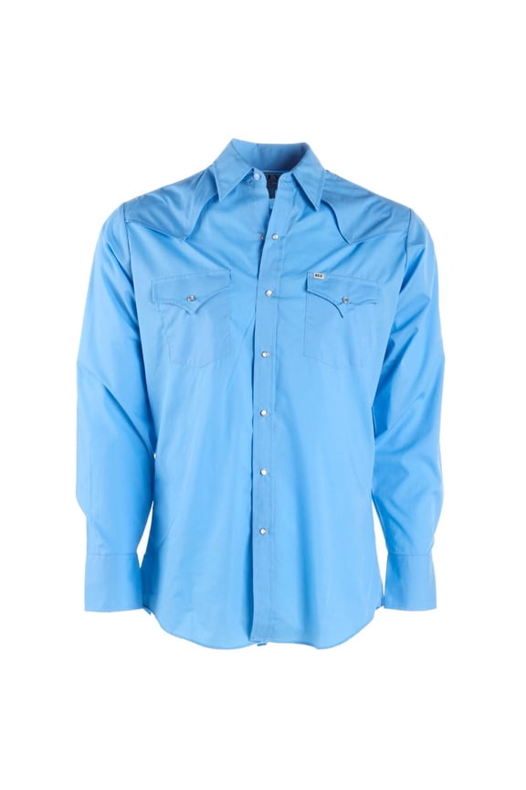 Ely and Walker Mens Pro Blue Outdoor L/S Shirt Blue XL
