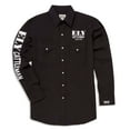 thumbnail image 1 of Ely Walker Men's Logo Embroidered Long Sleeve Pearl Snap Western Shirt - 2035001-BK XX-, 1 of 3
