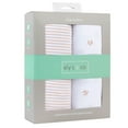 thumbnail image 1 of Ely's & Co Crib Sheet Set 100% Jersey Cotton Tulip and Stripes Crib, Pink Tulip, 1 of 5