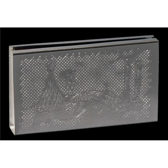 Elygant 57143 925 Silver Coated Silver Match Box for Long Matches