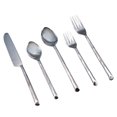 thumbnail image 1 of Elyon Ambrey Reflective Silver 20 Piece Flatware Set Indian Artisan-Made Set Hand-Forged Stainless Steel Service for 4, 1 of 5