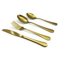 thumbnail image 1 of ELYON Euro 24-Piece Reflective Gold Stainless Steel Flatware Set, Service for 6, 1 of 8