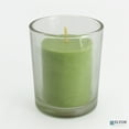 thumbnail image 1 of Elyon Tableware® 18 Green Colored Unscented Wax Votive Candles in Glass Holder, 24 Hours Burn Time, 1 of 5