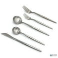 thumbnail image 1 of Elyon Tableware® 20-Piece Matte Silver Flatware Set, Stainless Steel, Thin Handles, Service For 4, 1 of 6