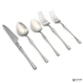 thumbnail image 1 of Elyon Tableware Elyon Noelle Matte Colored Stainless Steel Flatware Set 20 Pieces Silver, 1 of 5