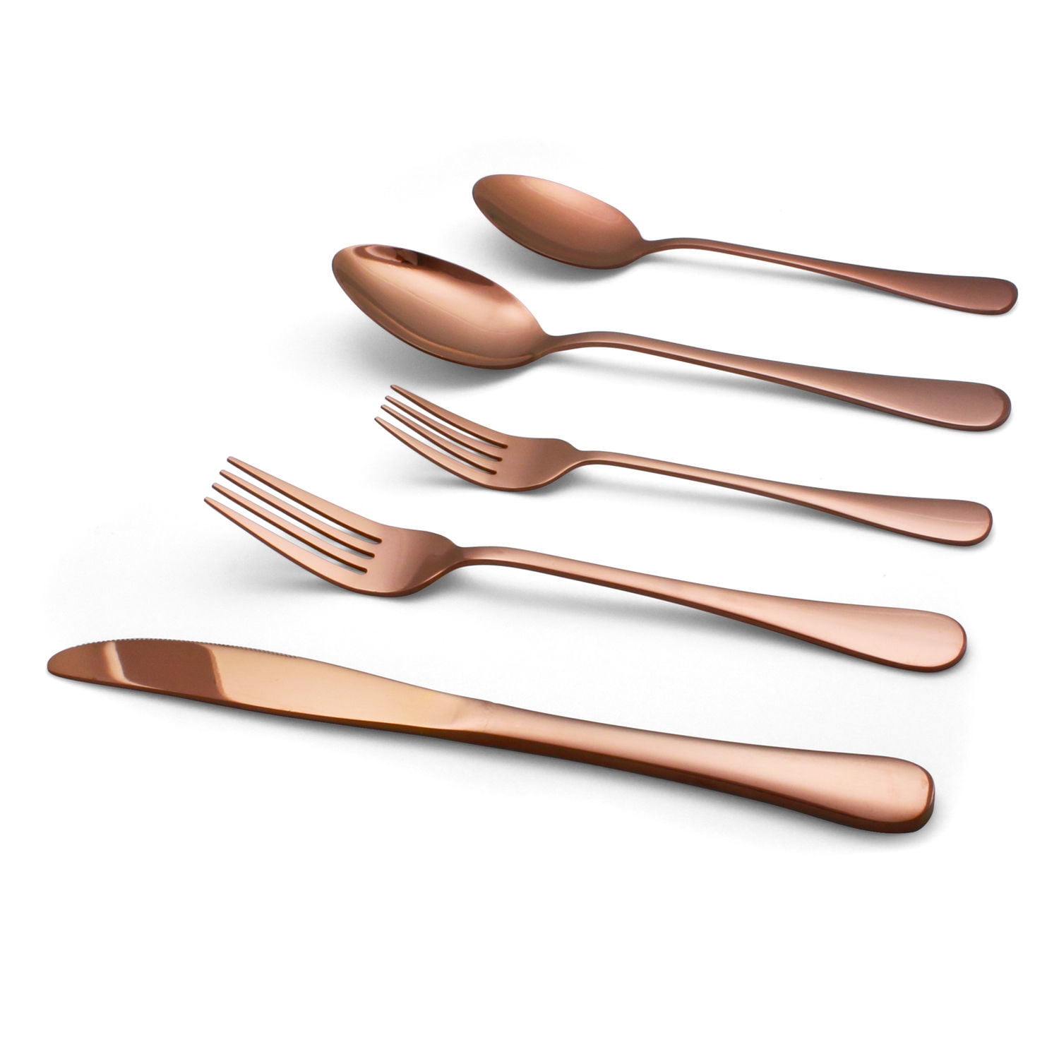 The Pioneer Woman Mazie Gold 20-Piece Flatware Set, Service for 4 