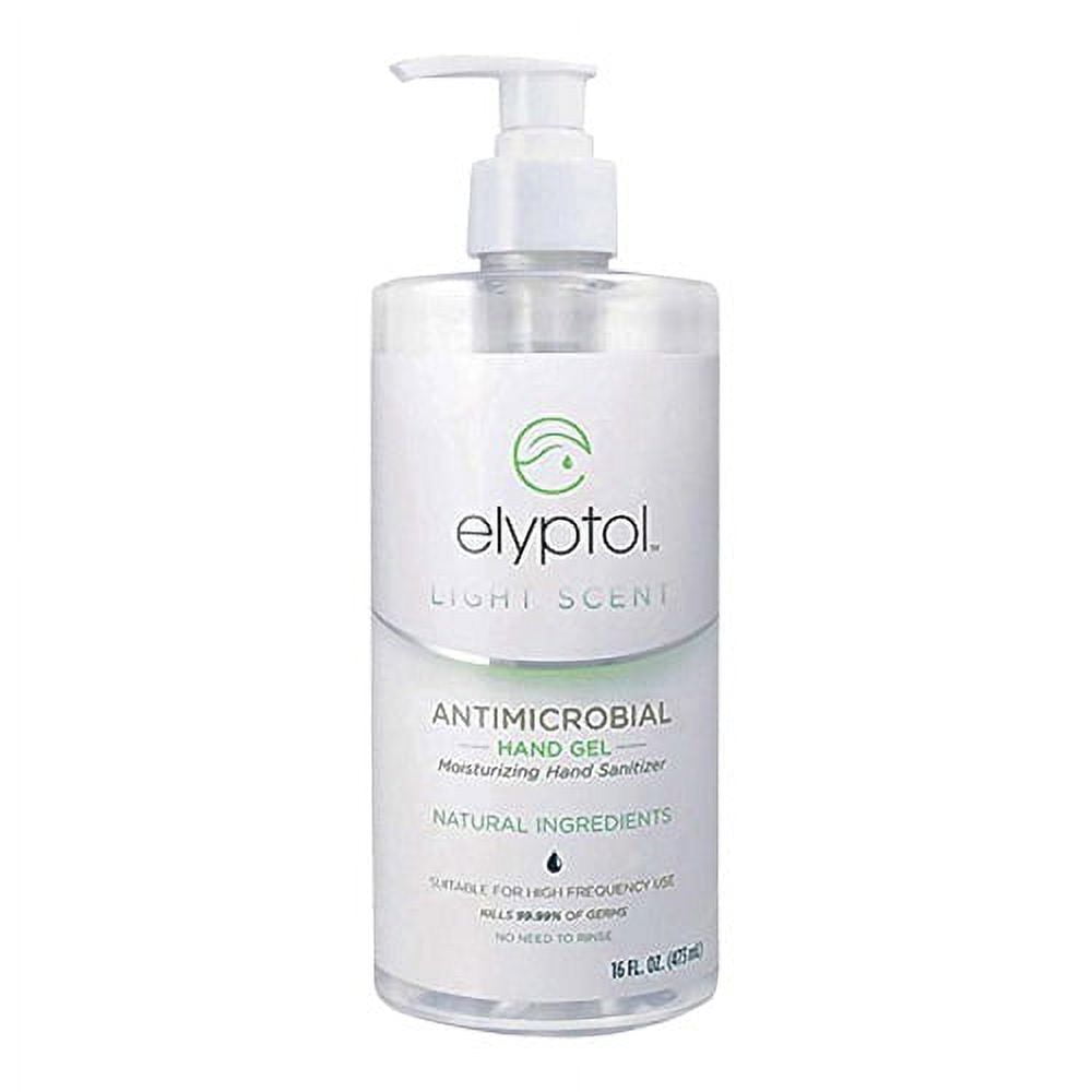 Elyptol Antimicrobial Moisturizing Hand Sanitizer Light Scent Gel With All Natural Ingredients
