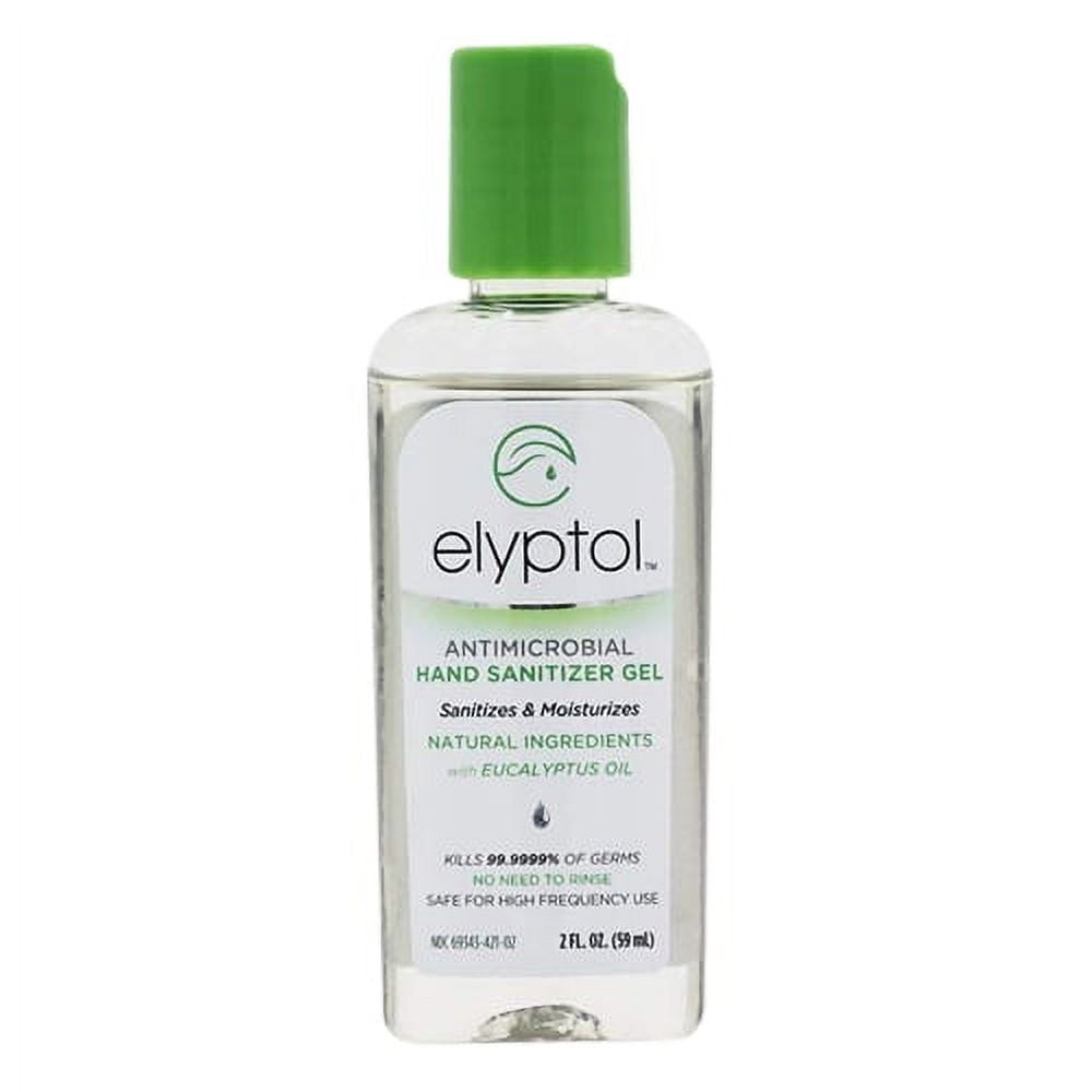 Elyptol Natural Antimicrobial Hand Sanitizer Gel Eucalyptus Oil, 2 Oz