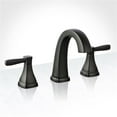 thumbnail image 1 of Elysa 2-Handle Widespread Bathroom Sink Faucet with Drain in Flat Black, 1 of 1