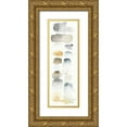 thumbnail image 1 of Elyse, DeNeige 11x24 Gold Ornate Wood Framed with Double Matting Museum Art Print Titled - Watercolor Swatch Panel Neutral I, 1 of 4