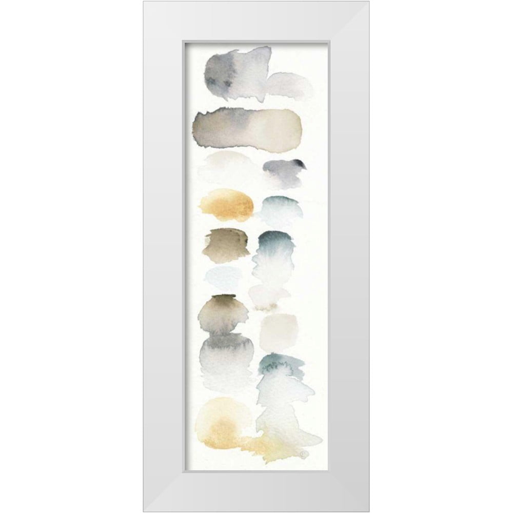 Elyse, DeNeige 11x24 White Modern Wood Framed Museum Art Print Titled ...