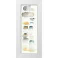 thumbnail image 1 of Elyse, DeNeige 7x14 White Modern Wood Framed Museum Art Print Titled - Watercolor Swatch Panel Neutral I, 1 of 4