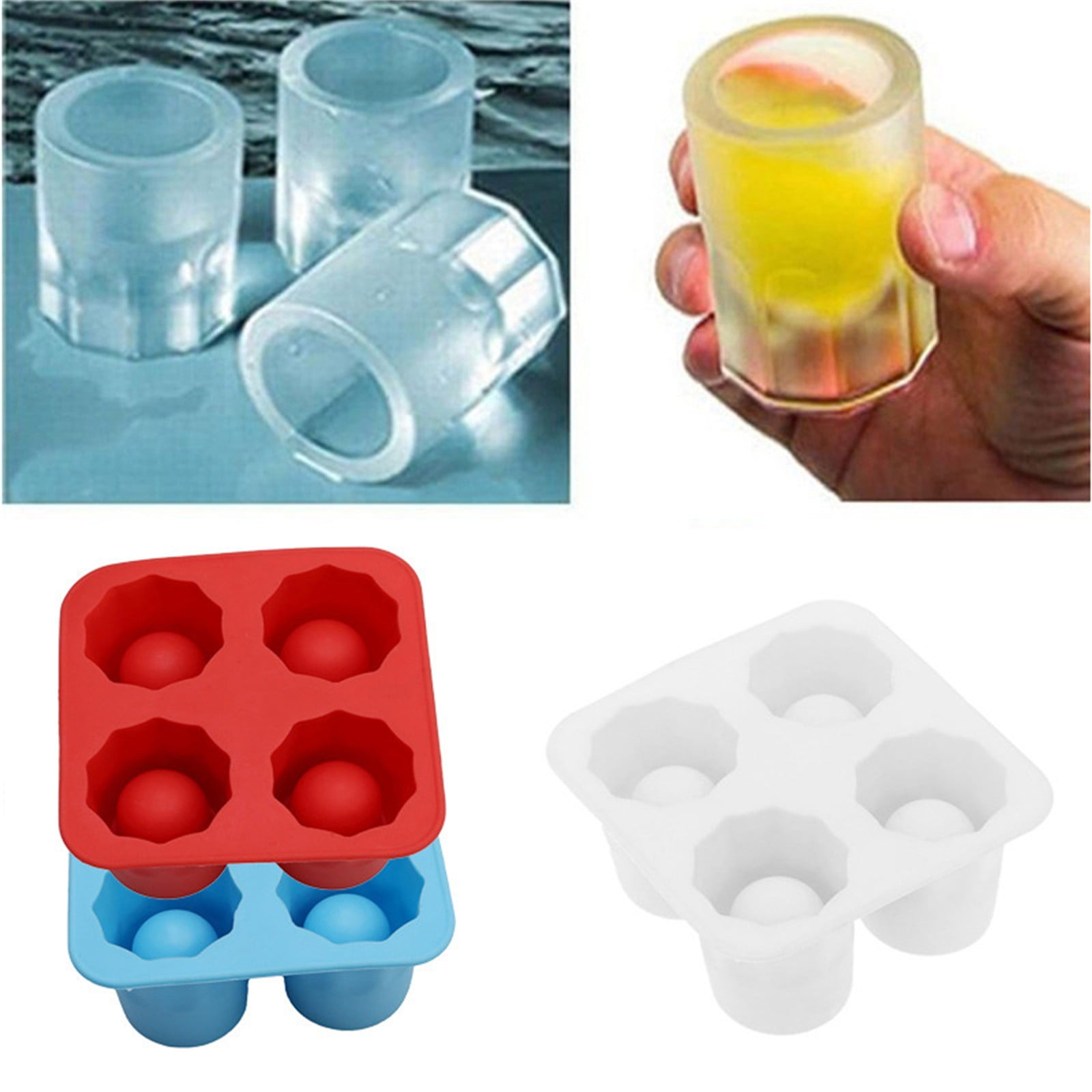 Elysia 3d ice moulds large ice cube trays silicone rubber fun big ice