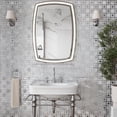 thumbnail image 1 of Elysian 11 x 11 in. Polished, Glossy Cloud White, Silver Bianco Carrara, Glass marble Mosaic Tile (4.51 sq ft/case) - 5 Pack, 1 of 3