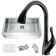 thumbnail image 1 of Elysian 36" Farmhouse Single Bowl Kitchen Sink with Faucet in Oil Rubbed Bronze, 1 of 5
