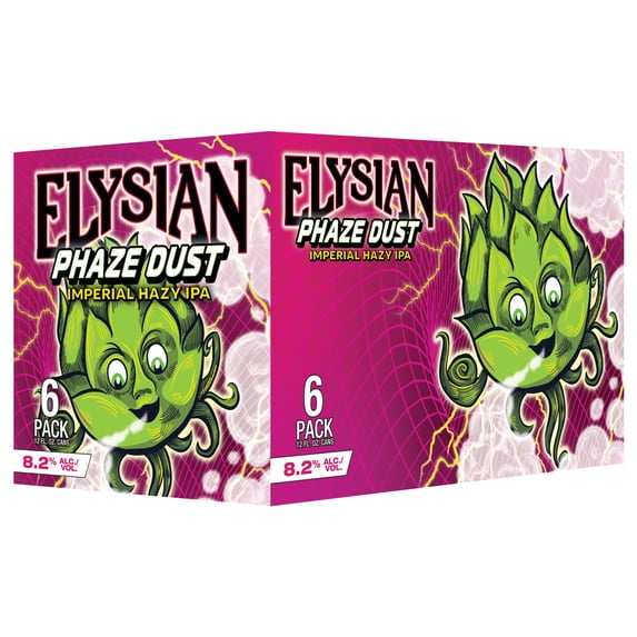 Elysian Phaze Dust Hazy IPA Craft Beer 6 pack 12 fl oz Aluminum Cans, 8.2% ABV