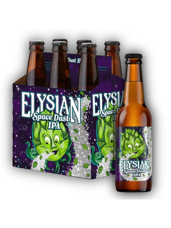 Space Dust IPA Craft Beer, 6 pack, 12 fl oz Glass Bottles, 8.2% ABV