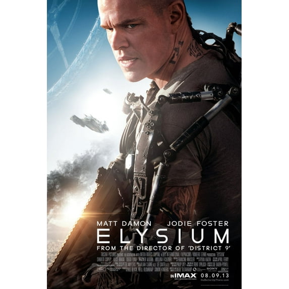 Elysium Movie Poster Reprint 27inx40in for any room 27x40 #497798 Square Adults Poster Time