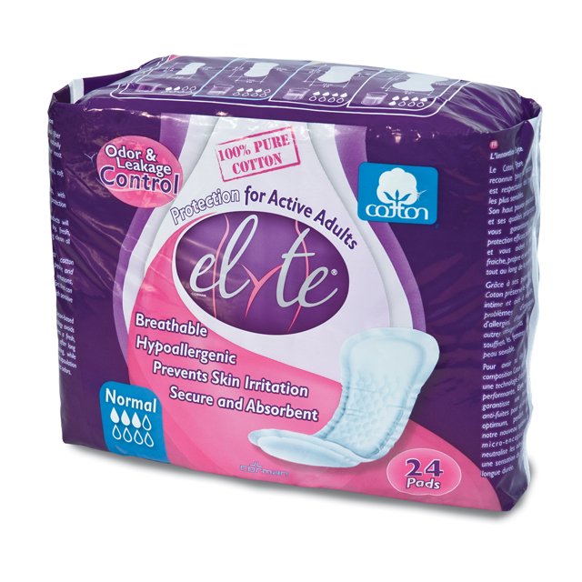 Elyte 100 Pure Cotton Bladder Control PadsSuper Absorbent and