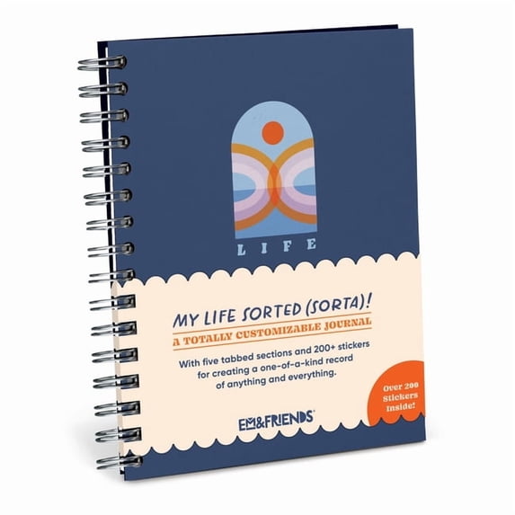 My Life Sorted (Sort Of) Tabbed Sticker Journal, (Hardcover)