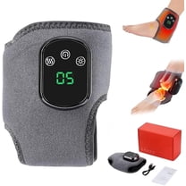 PULMCheerger Triple Therapy Foot Massager - Wireless Portable Foot Massager with 3 Vibration Modes and 5 Heat Levels for Home Office and Travel Use