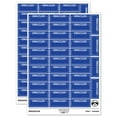thumbnail image 1 of Emailed Blank Box for Date Signature Sticker Set - Dark Blue - Matte Finish - 1.5" Small, 1 of 7