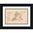 thumbnail image 1 of Emanuel Gottlieb Leutze 14x11 Black Ornate Wood Framed Double Matted Museum Art Print Titled: Study for ‘The Return of King Friedrich II from Kustrin’ (C. 1850s), 1 of 5