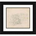thumbnail image 1 of Emanuel Gottlieb Leutze 17x15 Black Ornate Wood Framed Double Matted Museum Art Print Titled - Men in Seventeenth-Century Costumes (Recto) (C. 1850s), 1 of 5