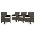 thumbnail image 1 of Emanuel Outdoor Wicker Dining Chairs with Cushions, Set of 4, Multibrown, Light Brown, 1 of 4