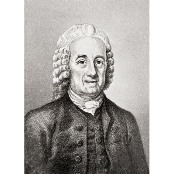 Emanuel Swedenborg 1688 - 1772. Swedish scientist philosopher theologian revelator and mystic. From Hutchinson's History of the