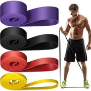 Emapoy Resistance Bands, Set of 4 for Body Stretching, Working Out, Shape Body, Men Women