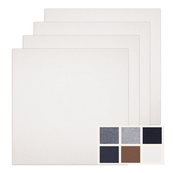 Emaraxy 12"x12" Peel and Stick Carpet Tiles, Self-Adhesive Floor Squares, Beige-Camel, 30 Pack